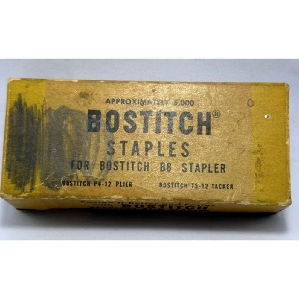 Bostitch Staples Box B8 Stapler P4 12 Plier‎ TS 12 Tacker Vintage
